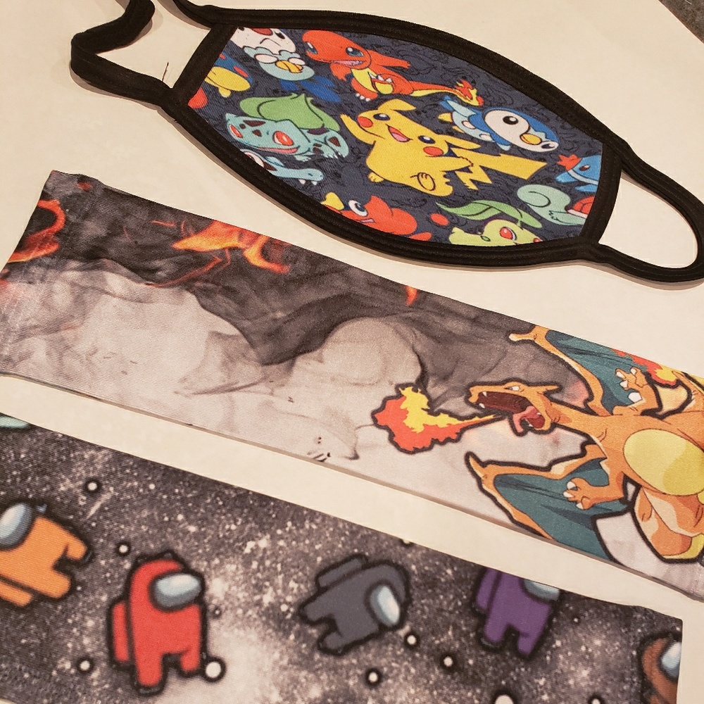 Custom Kids Mask and Arm Sleeves